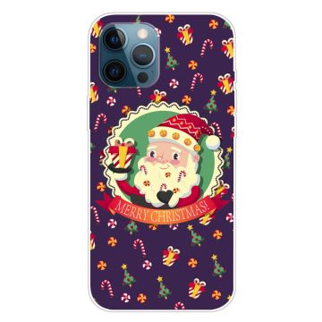 iPhone 16 Pro Max Case Weihnachtsmuster Druck weiche flexible Telefonhülle - Weihnachtsmann Und Geschenke