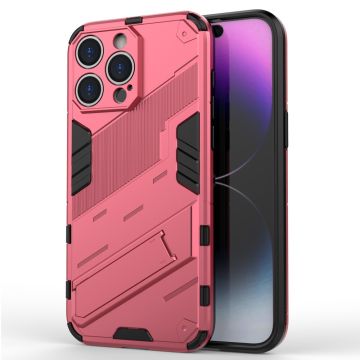 Stoßfestes Hybrid-Cover mit modernem Touch für iPhone 16 Pro Max - Rosa