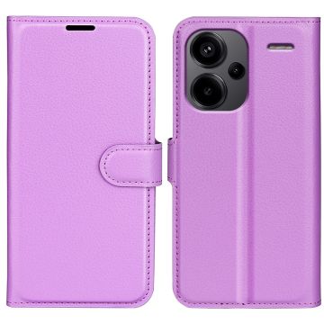 Klassische Xiaomi Redmi Note 13 Pro Plus Flip Hülle - Violett