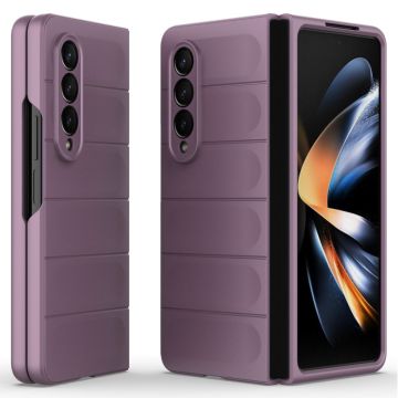 Weiche, griffige Hülle für Samsung Galaxy Z Fold4 - Hellviolett