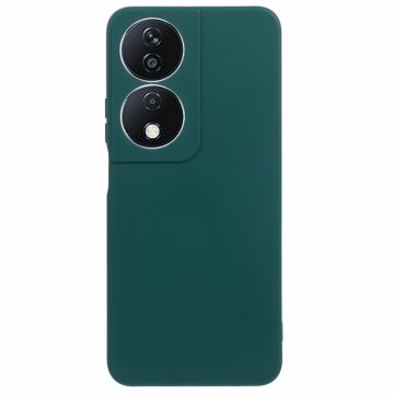 Mit Mikrofaser gefütterte, weiche Gummi-Handyhülle für Honor X7b / Honor Play 50 Plus - Armeegrün