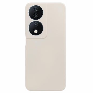 Mit Mikrofaser gefütterte, weiche Gummi-Handyhülle für Honor X7b / Honor Play 50 Plus - Weiß