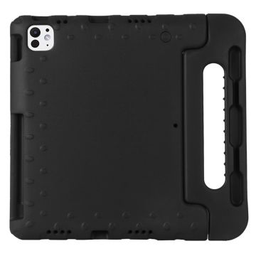 iPad Pro 13 (2024) Stoßfeste Hülle EVA Griff Kickstand Tablet Cover - Schwarz