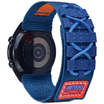 KALEBOL Huawei Watch GT 3 Pro 43mm / GT 3 42mm Armband 20mm Loop Fastener Nylon Wrist Strap - Blau