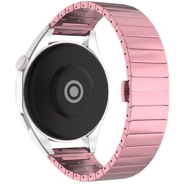 Huawei/Garmin Watch Butterfly Buckle 1-Bead Alloy Uhrenarmband - Pink