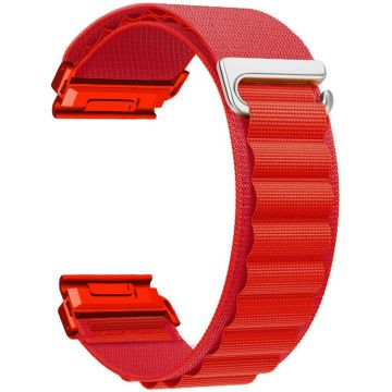 Garmin Fenix 7 / 7 Pro / 5 Uhrenarmband 22mm Schnellverschluss C Schnalle Nylon Uhrenarmband - Rot