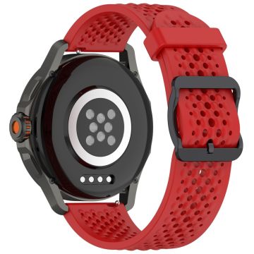 Xiaomi Watch S4 Sport Silicone 22mm Multiple Holes Breathable Watch Strap - Red