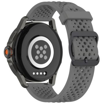 Xiaomi Watch S4 Sport Silicone 22mm Multiple Holes Breathable Watch Strap - Dark Grey