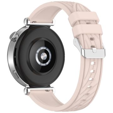 Huawei Watch GT 5 Pro 42mm / GT 5 41mm / GT 4 41mm Uhrenarmband 18mm Texturiertes Silikonband - Pink