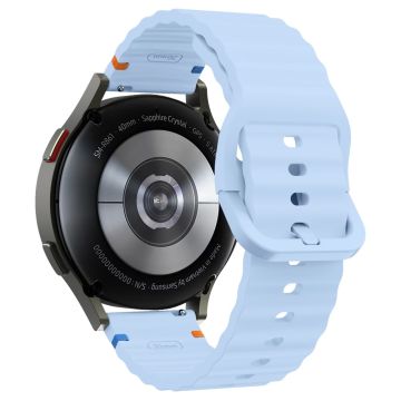 20mm Silikonband Garminactive 5 / Garmin vivoactive 5 / Venu Sq Wave Design Uhrenarmband - Baby Blau