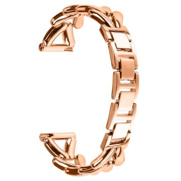 Zinklegierung Uhrenarmband Samsung Galaxy Watch 42mm Twisted Metal Uhrenarmband Ersatz - Rose Gold