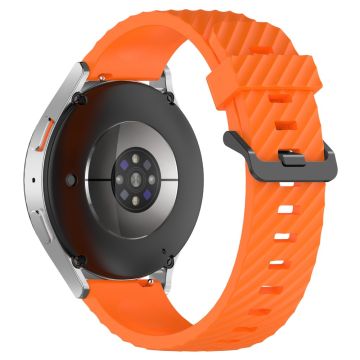 Samsung Galaxy Watch7 40mm / 44mm Uhrenarmband 20mm Silikonarmband - Orange