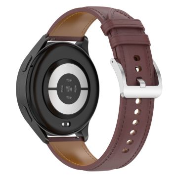 20mm Uhrenarmband Huami Amazfit Active / GTR Mini / Bip 3 / Bip 3 Pro Echtes Rindslederarmband mit Schnellverschluss - Dunkelbraun