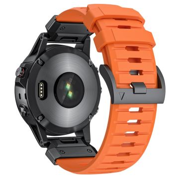 22mm Fluorkautschuk-Armband Garmin Fenix 8 47mm / Fenix E 47mm / Quatix 7 Pro Universal Uhrenarmband - Orange