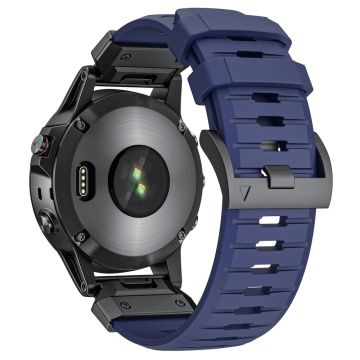 22mm Fluorkautschuk-Armband Garmin Fenix 8 47mm / Fenix E 47mm / Quatix 7 Pro Universal Uhrenarmband - Blau