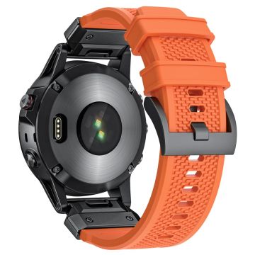 22mm Gummiband Garmin Fenix 8 47mm / Fenix E 47mm / Quatix 7 Pro Universal Uhrenarmband - Orange