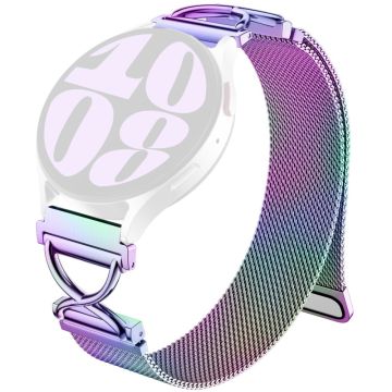 Samsung Galaxy Watch 42mm Milanese Band Galvanisiertes Edelstahl Magnetisches Uhrenarmband mit X-förmigem Anschluss - Mehrfarbig