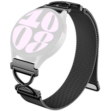 Misfit Vapor Milanese Band Electroplated Stainless Steel Magnetic Watch Strap with X-Shaped Connector - Black