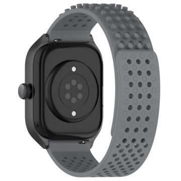 KALEBOL 20mm Silikonarmband Samsung Galaxy Watch6 Classic 47mm / 43mm / Huawei Watch GT 3 Pro 43mm Flat Push Type armband - Grau