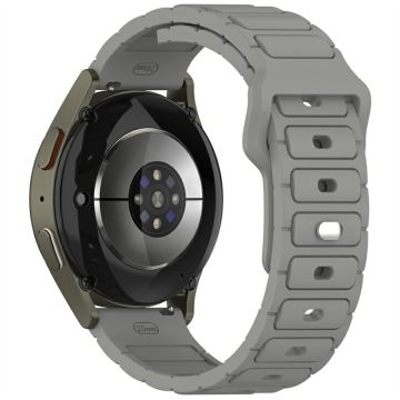 KALEBOL 20mm Silikon Uhrenarmband Samsung Galaxy Watch6 Classic 47mm / 43mm / Huawei Watch GT 3 Pro 43mm I-Shaped armband - Grau