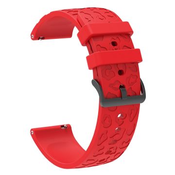 Samsung Gear S2 Classic / GarminMove Style / Huawei Watch GT 2 42mm Silikonarmband 20mm Laser Carving Uhrenarmband - Rot