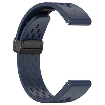 Garmin Fenix 7 / Forerunner 965 / 955 / 945 / 935 Uhrenarmband 22mm Silikon Atmungsaktive Armbänder - Mitternachtsblau