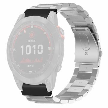 Huami Amazfit Falcon / Garmin Fenix 7 / 6 / 5 Uhrenarmband Edelstahlarmband mit 22mm stoßfestem Anschluss - Silber