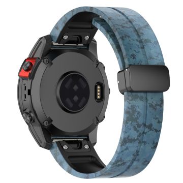 Garmin 22mm Quickfit Uhrenarmband Schwarz Schnalle Camouflage Armband - Mosaik