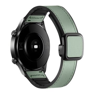 Samsung Galaxy Watch6 / Garmin Venu Sq 2 Uhrenarmband 20mm PU Leder und flexibles Band - Hellgrün