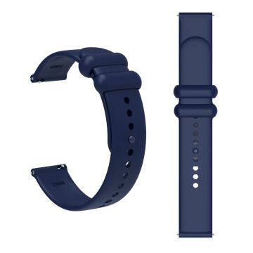 Garmin Vivomove 3 / GarminMove 3 Silikonarmband 20mm Dornschließe Uhrenarmband - Marineblau