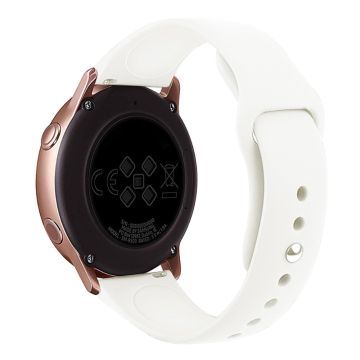 KALEBOL KLB-DKGJ-001 Samsung Galaxy Watch6 Classic 47mm 43mm Uhrenarmband 20mm Silikonarmband - Weiß