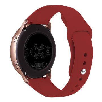 KALEBOL KLB-DKGJ-001 Samsung Galaxy Watch6 Classic 47mm 43mm Uhrenarmband 20mm Silikonarmband - Rose Rot