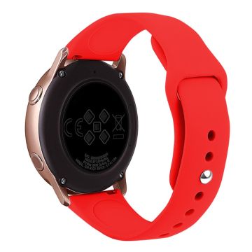 KALEBOL KLB-DKGJ-001 Huawei Watch GT 4 41mm / Garmin Venu 3S 18mm Silikonband Uhrenarmband - Rot