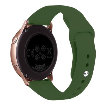 KALEBOL KLB-DKGJ-001 Huawei Watch GT 4 41mm / Garmin Venu 3S 18mm Silikonband Uhrenarmband - Pine Needle Green