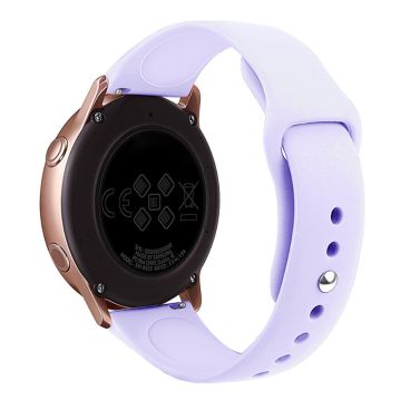 KALEBOL KLB-DKGJ-001 Huawei Watch GT 4 41mm / Garmin Venu 3S 18mm Silikonband Uhrenarmband - Lila