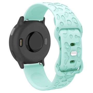 Garmin Venu 2 Plus / vivoactive 5 20mm Silikonarmband Leopard Textur Verstellbares Band - Hellgrün