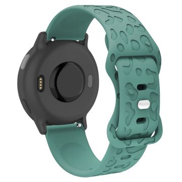 Garmin Venu 2 Plus / vivoactive 5 20mm Silikonarmband Leopard Textur Verstellbares Band - Pine Needle Green