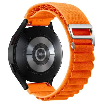 KALEBOL KLB-GSNL-001 Huawei Watch GT 4 41mm / Garmin Venu 3S 18mm armband Adjustable Nylon Loop Band - Orange