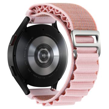 KALEBOL KLB-GSNL-001 Huawei Watch GT 4 41mm / Garmin Venu 3S 18mm armband Adjustable Nylon Loop Band - Pink