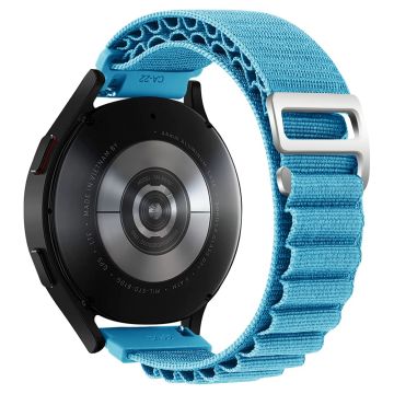 KALEBOL KLB-GSNL-001 Huawei Watch GT 4 41mm / Garmin Venu 3S 18mm armband Adjustable Nylon Loop Band - Blau