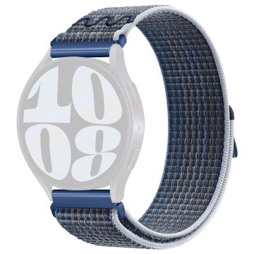 KALEBOL KLB-NLHH-002 Samsung Galaxy Watch6 / Watch6 Classic 20mm Uhrenband Nylon Loop Armband - Blau