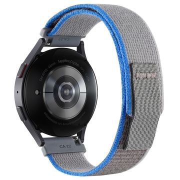 KALEBOL KLB-YJNLHH-001 Samsung Galaxy Watch6 / Watch6 Classic Nylonband 20mm Uhrenarmband Schleifenverschluss - Blau+Grau