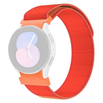 KALEBOL KLB-YJNLHH-001 Samsung Galaxy Watch4 / Watch 5 / Watch6 Nylonband Loop-Armband - Orange Rot