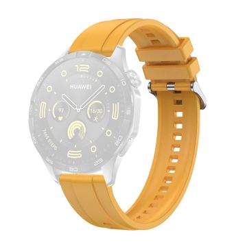 Huawei Watch GT 4 41mm / Garmin Venu 3S 18mm Uhrenarmband Silikonband Ersatz - Dunkelgelb