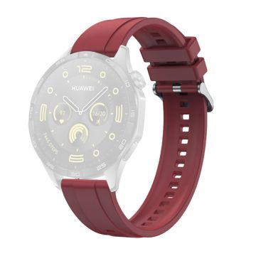 Huawei Watch GT 4 41mm / Garmin Venu 3S 18mm Uhrenarmband Silikonband Ersatz - Weinrot