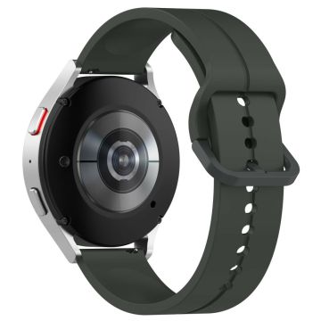 Samsung Galaxy Watch6 Classic 43mm / 47mm Silikon Uhrenarmband 20mm Verstellbares Armband - Dunkelgrau