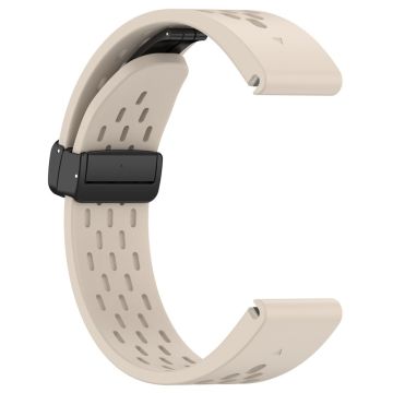 KALEBOL KLB-DDGJ-001 Garmin Fenix 7 / 7 Pro QuickFit 22mm Silikonarmband mit magnetischer Faltschnalle - Sternenlicht