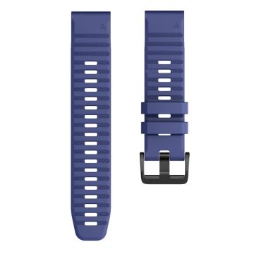 KALEBOL KLB-LWGJ-001 Garmin Fenix 7 / 7 Pro 22mm Uhrenarmband Concave Dot Silikonarmband - Mitternachtsblau