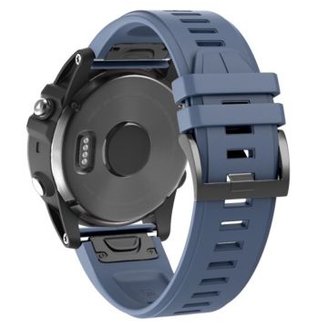 KALEBOL KLB-PWGJ-001 Garmin Fenix 7 / 7 Pro Silikon-Ersatzarmband QuickFit 22mm Uhrenarmband - Marineblau