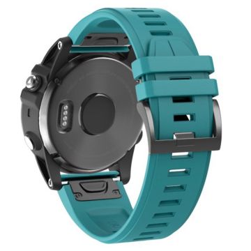 KALEBOL KLB-PWGJ-001 Garmin Fenix 7 / 7 Pro Silikon-Ersatzarmband QuickFit 22mm Uhrenarmband - Dunkelgrün